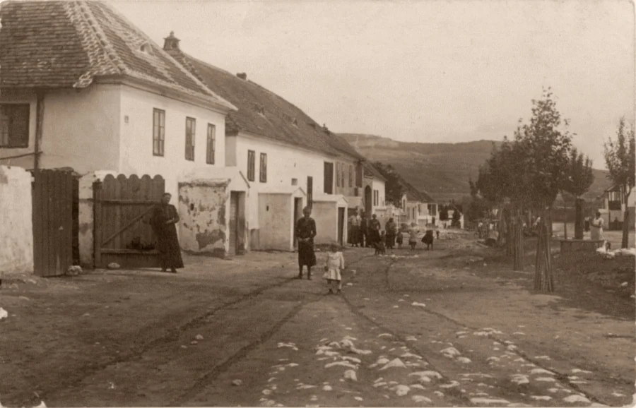 Sklepní ulice, dříve Rochusgasse, na počátku 20. století