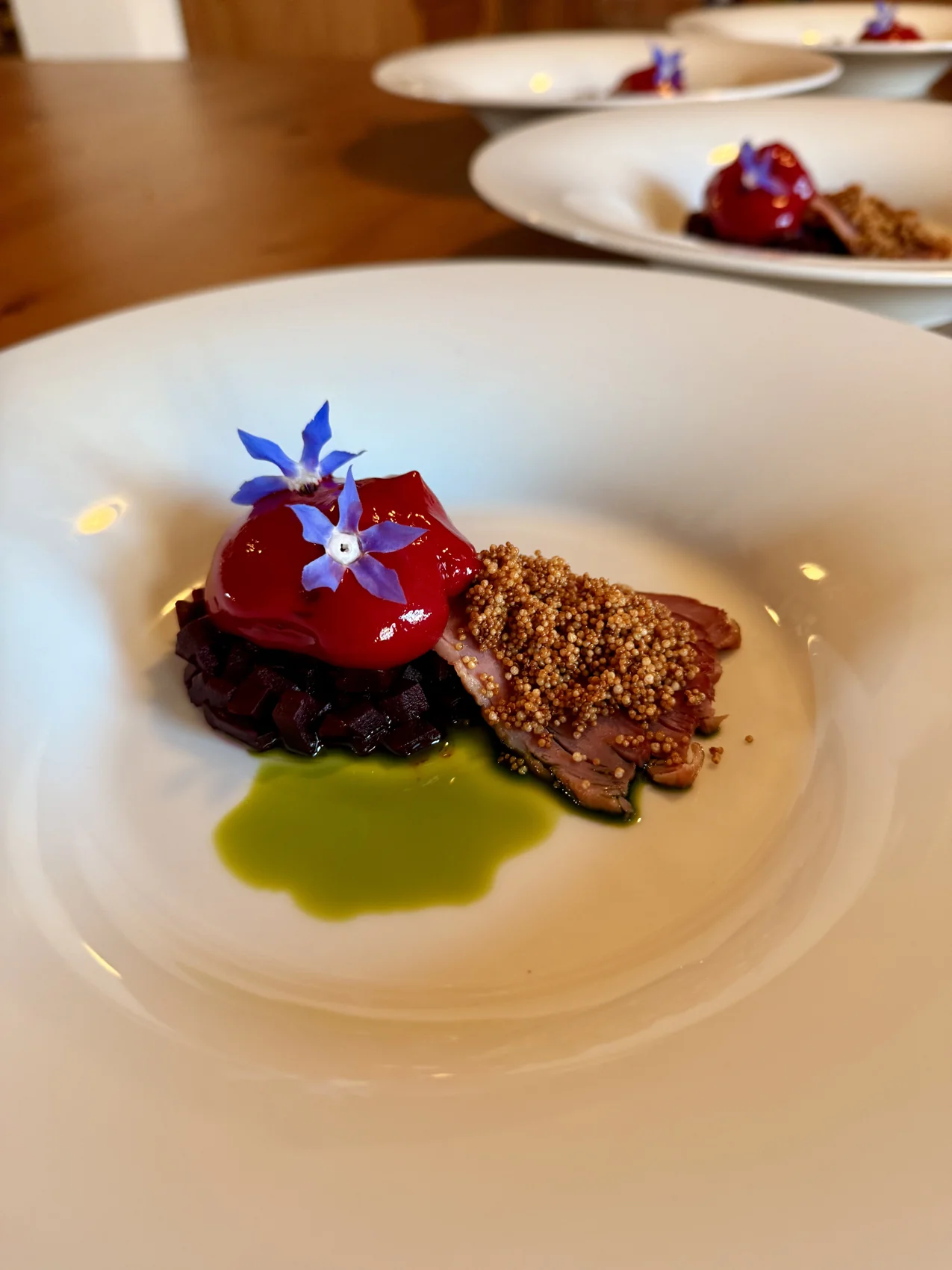 Degustační menu při gastronomickém večeru ve Vinařství Tichý